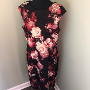 Floral Plus Size Midi Dress